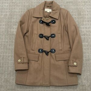 Michael by Michael Kors Tan Toggle Coat